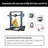 HELLO3D Purple Glitter PLA Filament 1.75mm, 3D Printing Sparkly Shining PLA Filament 1KG/Spool, Starry Sky Flash Surface, Dimensional Accuracy +/- 0.05 mm, Compatible with Most FDM 3D Printers/Pens HELLO3D