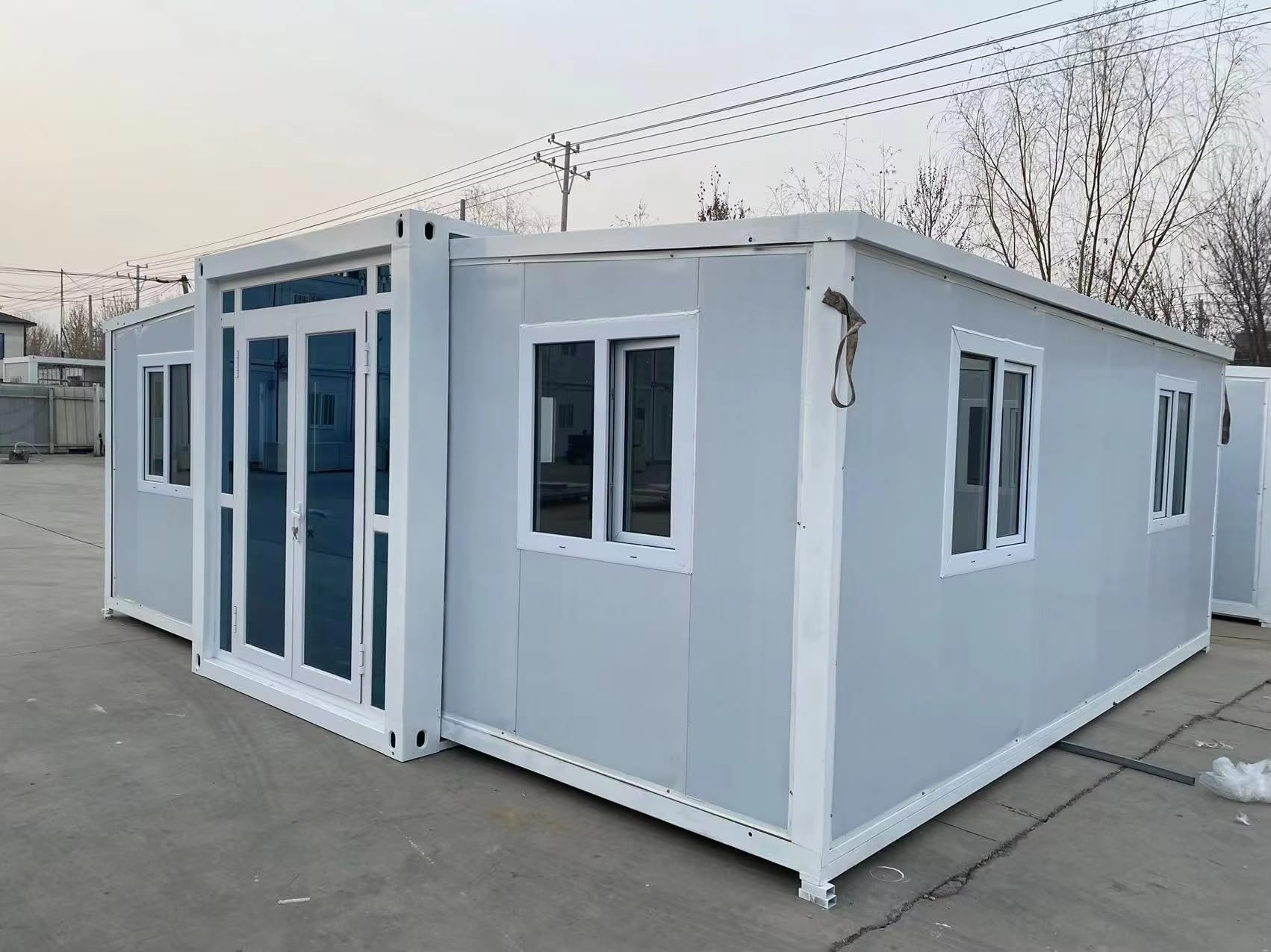 Miniature Modular Home, Lightweight Prefab House, Portable Tiny House, Micro Living Unit, 20ft 30ft 40ft for Garden Studios, Guest Houses, Mobile Clinics, Outdoor Events, Eco-Tourism Lodges - WoodArtSupply