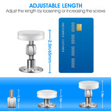 CRETBEL 4PCS Adjustable Bed Frame Anti-Shake Tool (Upgraded) for Loft Beds, Headboard Stoppers with Free Furniture Pads and Screws, Protect The Wall from Banging, Easy to Install (1.1-2.5in) CRETBEL