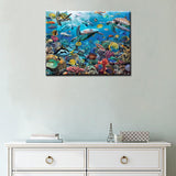 Sea Turtle Diamond Painting DIY 5D, Underwater Fish Numbering Kit, Angelfish Artwork Coral Reef Wall Art Aquarium Crystal Rhinestone Embroidery Picture Home Decor Adults Ocean Gift(12''Wx 16''H) Tucocoo