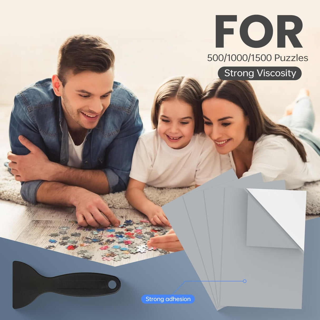 20 Puzzle Tape Puzzle Saver Sticker Glue Sheets Preserve 1000 to 3000 Pieces Frame Jigsaw Puzzles NIWIN