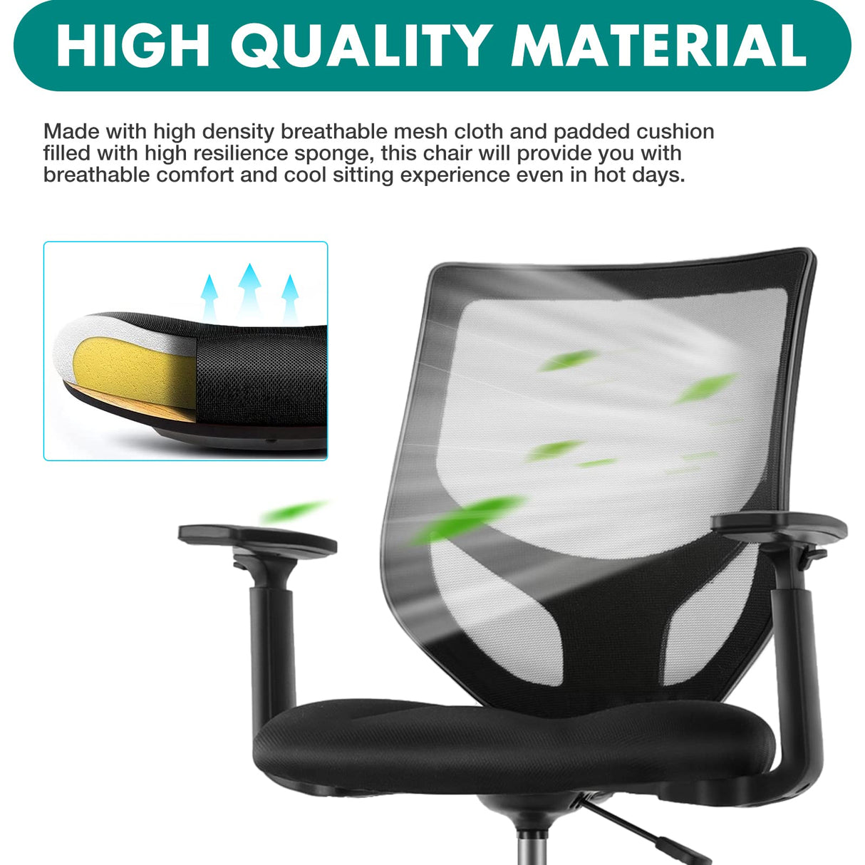 B0B744NKYL– Tall Drafting Chair - Tall Standing Office Desk Chair with Adjustable Foot Ring, Chair with Ergonomic Lumbar Support, Adjustable Height, Breathable Mesh Color: DarkBlack OLIXIS