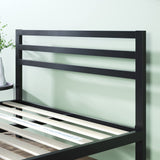 ZINUS Mia Metal Platform Bed Frame with Headboard, Wood Slat Support, No Box Spring Needed, Easy Assembly, Queen Zinus