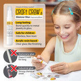 Girls Jewelry Making Kit. Best Necklace Pendant & Bracelet Crafting Set with Glass Beads & Charms. Fashion Accessories, Arts Crafts Supplies. Birthday Gift Glittery Garden