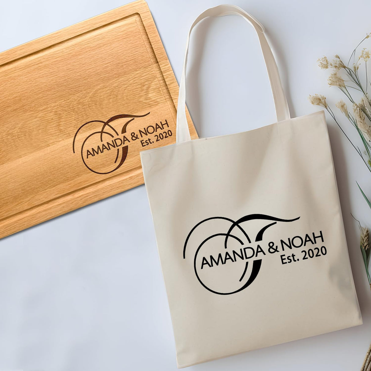 Personalized Cutting Board for Kitchen, Couple, Men, Women, Parent Gift, Custom Names Wood Chopping Board or Sign, Walnuts, Beautiful Wedding, Bridal Shower, House Warming, Engagement, Registry Gifts 7th Hill