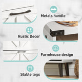 Vabches Shoe Storage Cabinet with 2 Flip Drawers,Freestanding Narrow Shoe Organizer with Open Storage,Hidden Slim Organizer Rack for Entryway,Hallway,White Vabches