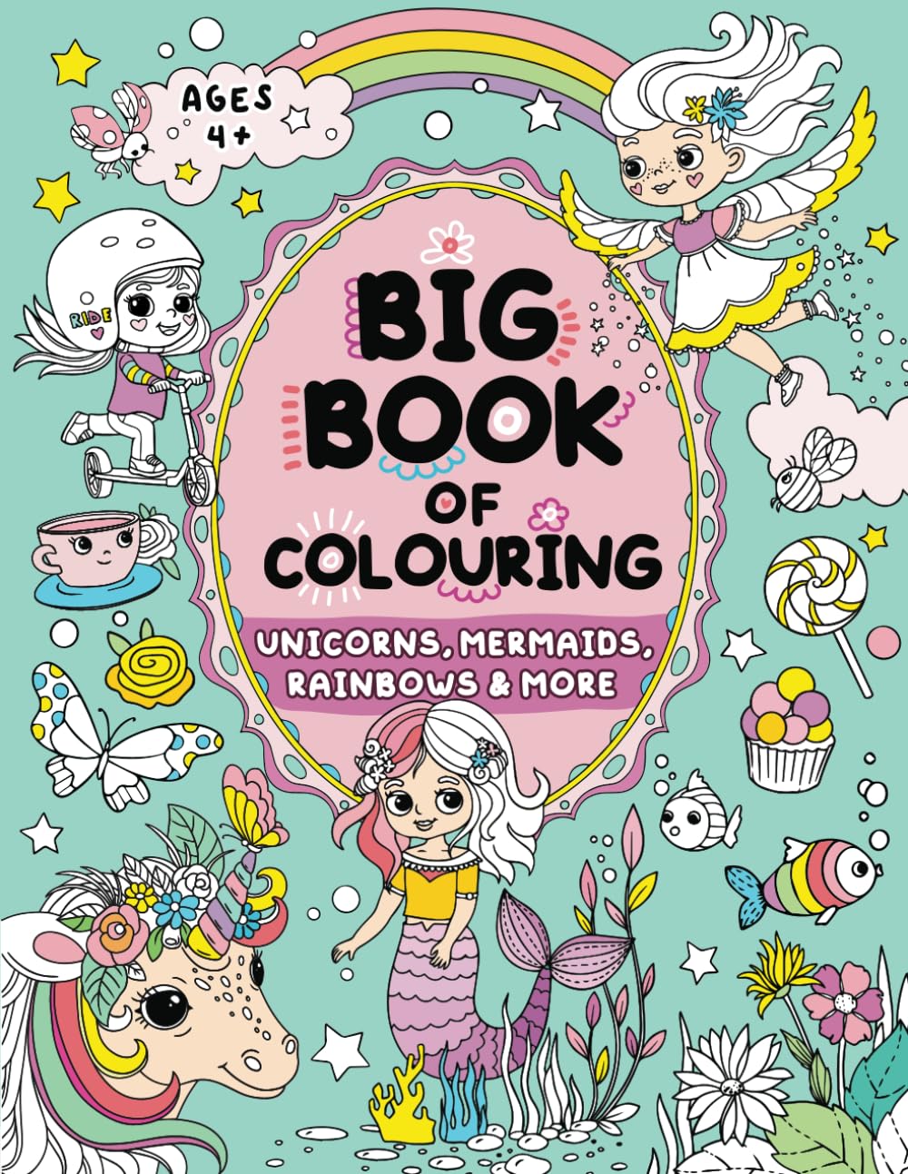 Big Book of Colouring for Girls: Children Ages 4+ (Big Books of Colouring (Ages 4+)) ZONULAR