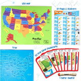 Imagimake Mapology United States Flash Card Puzzle with Flags, Country- Capitals | Educational Toys for Kids Ages 5-8 | Learn Geography Puzzles for kids Ages 8-10 | Christmas Gift for Boys & Girls Imagimake
