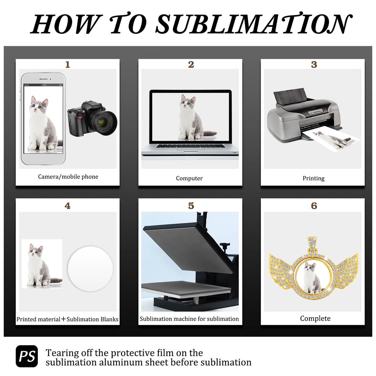 Junkin 24 Pcs Sublimation Rhinestone Trays Pendant Set, Including 6 Double Sided Blank Rhinestone Bezel Trays, 6 Pcs Thick Chains with 12 Sublimation Discs for Making (Sliver and Gold) Junkin