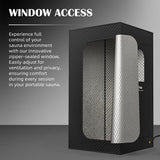 HyberVital Sauna Box, Portable Steam Sauna for Home, Large Sauna Tent with 3.0L Steamer for Full Body SPA, Easy Assembly Quick Heat-Up Sauna Experience HyberVital