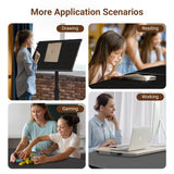 1500 Piece Jigsaw Puzzle Table with Drawers & legs, 28"x35" Large Puzzle Table for Adults, Adjustable height &12 tilt Angle, Wooden Puzzle Board with 4 Drawers & Cover, Birthday Gift for Family（Black） HEBESPACE