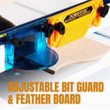 POWERTEC 71655 Deluxe Router Table Fence System 3-1/2" Tall 32" Long POWERTEC