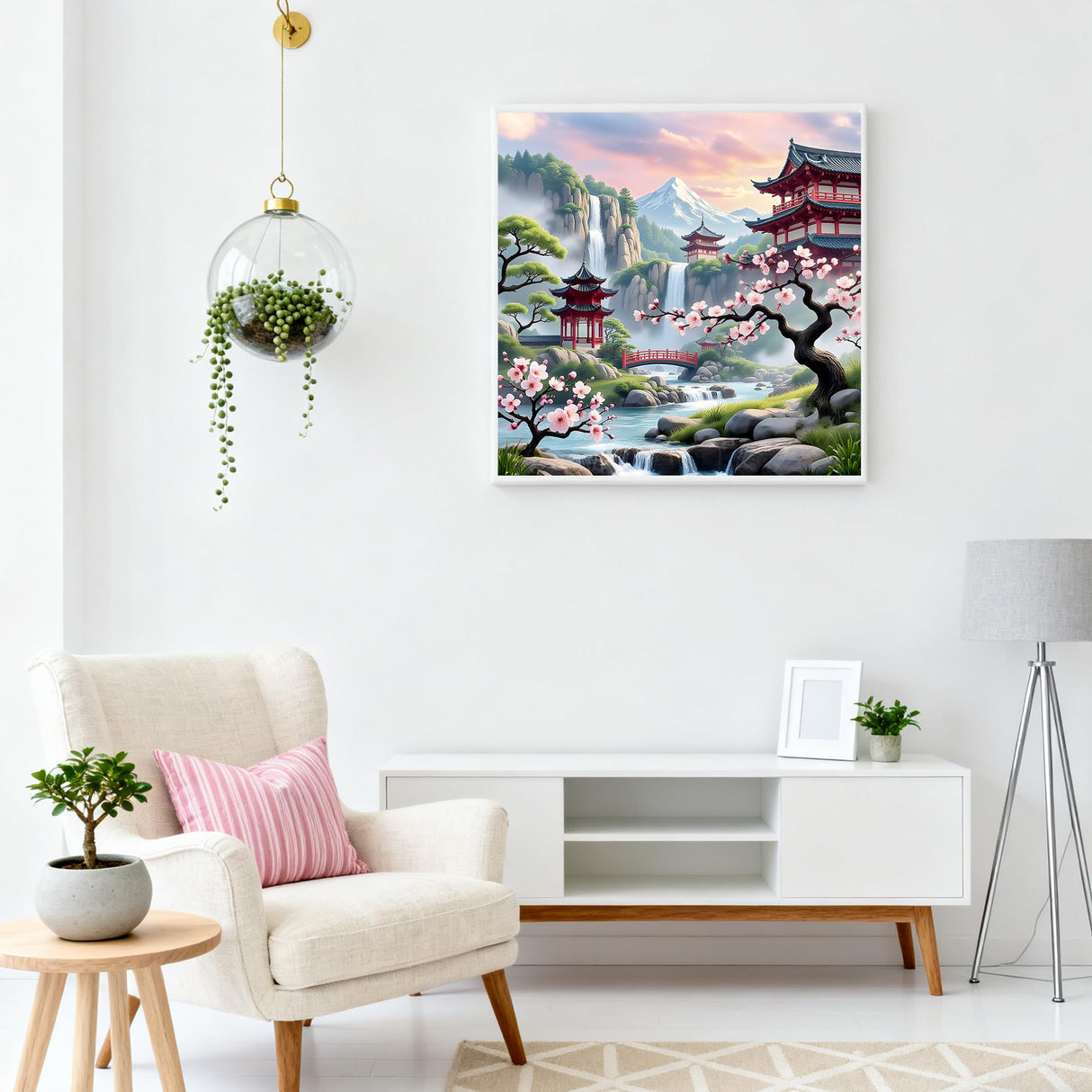 Apostle Plum Blossom Diamond Art Kits for Adults, 5D Diamond Painting Kits for Beginners, DIY Full Drill Round Rhinestone Gem Art Crafts Paintings for Home Wall Decor Gifts 13.8x13.8 inch Apostle