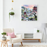 Apostle Plum Blossom Diamond Art Kits for Adults, 5D Diamond Painting Kits for Beginners, DIY Full Drill Round Rhinestone Gem Art Crafts Paintings for Home Wall Decor Gifts 13.8x13.8 inch Apostle