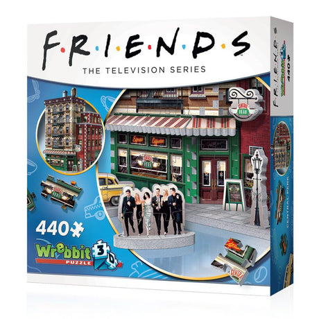 Wrebbit3D Friends Central Perk 3D Puzzle for Teens and Adults | 440 Real Jigsaw Puzzle Pieces | Not Just an Ordinary Model Kit for Adults for All Fans of The Friends TV Series Wrebbit3D
