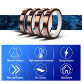 MEBMIK 4 Rolls 10mm x33m(108ft) Heat Tape for Sublimation,Heat Transfer Tape,Heat Resistant Tape,Adhesive Transfer Tape,Thermal Tape,No Residue MEBMIK