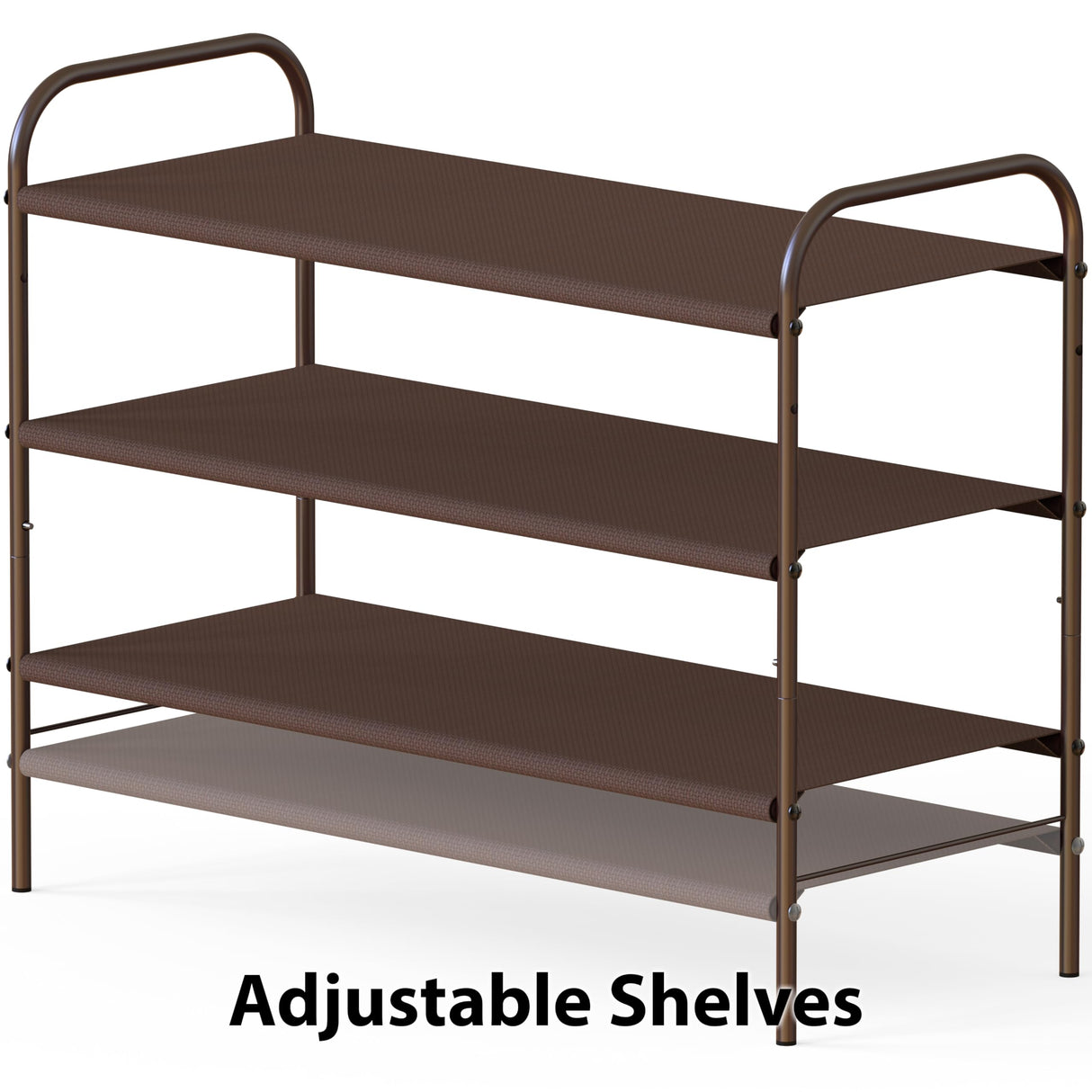 Simple Houseware 3-Tier Shoe Rack Storage Organizer, Bronze Simple Houseware