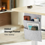 Marsail Standing Desk Adjustable Height Home Office Desk,‎48x24 Inch Electric Standing Desk, Stand up Desk with Storage Bag,Headphone Hook for Computer Workstations Desk Memory Preset Marsail