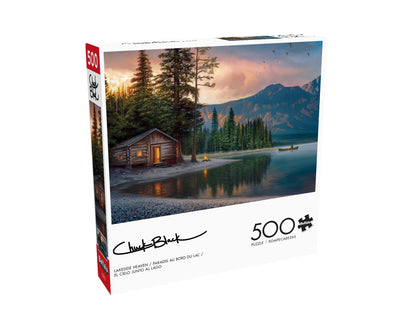 Buffalo Games - Chuck Black - Lakeside Heaven - 500 Piece Jigsaw Puzzle for Adults -Challenging Puzzle Perfect for Game Nights - Finished Size is 21.25 x 15.00