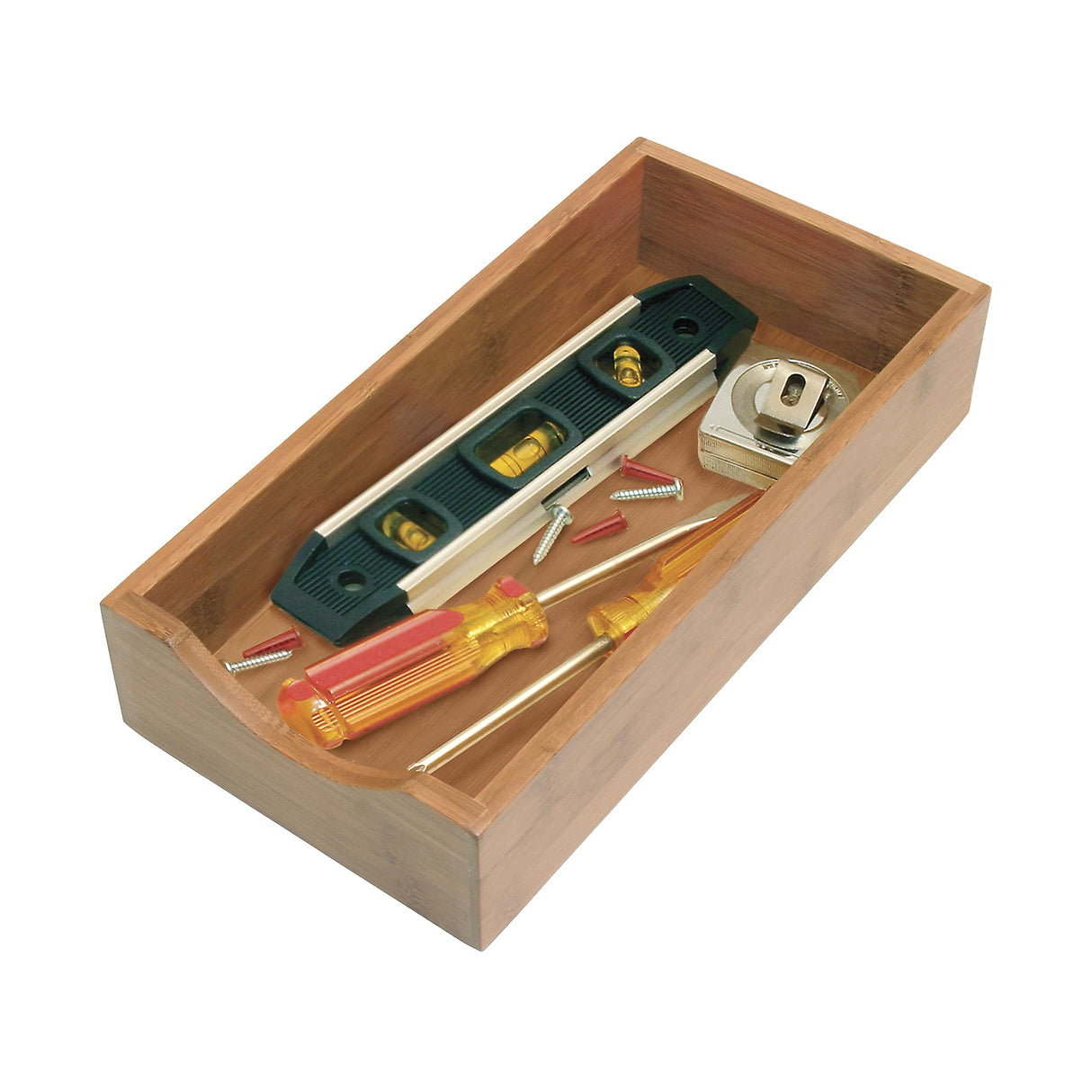 Lipper International 8185S Bamboo Wood Stacking Drawer Organizer Box, 6" x 12" Lipper International