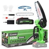 Saker Mini Chainsaw|6 Inch Chainsaw[2025 Upgraded]|Mini Cordless Electric Chain Saw|Small Handheld Portable Chainsaw Battery Powered Chain Saw for Tree Trimmer and Garden,Father's Day Gift for Men Dad Saker