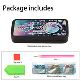 AiYuanzsh 5D DIY Diamond Painting Glasses Case for Adults, Dreamcatcher Moon Diamond Art Eyeglass Holder, Handmade Diamond Art Sunglass Storage Box, Travel Craft Gift AiYuanzsh