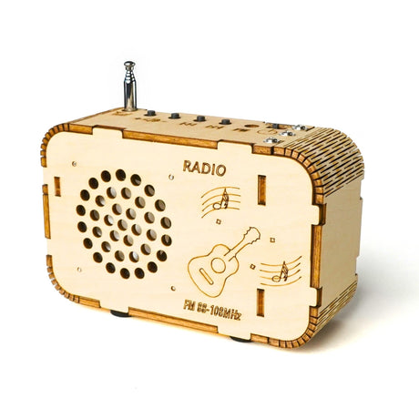 STEM Wooden Radio Kit for Kids Age 8-12 – DIY Science Experiment, Wood Building Project, Perfect Educational Gift for Boys & Girls 8 9 10 11 12 Years Old ZOVRION
