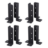 Wpbhk 8Pcs Adjustable Deck Post Anchor Base Brackets Fit 1.5x1.5,2x2,2x4,4x4 Post,Heavy Duty Reversible Wood Fence Post Base Brackets kit for Pergola Railing Mailbox Wpbhk