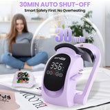 AKEYDIY 3-in-1 Auto Hat Heat Press Machine for Caps, with 3pcs Interchangeable Platens, Automatic Open & Release, Touchscreen for Precise Time & Temp Control, Heat Transfer Printing for Caps, Purple AKEYDIY