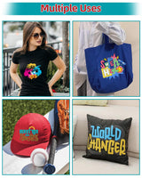 Lzerking Sublimation Htv for Dark Fabric 12in x 6ft Matte Sublimation Vinyl for Cotton Shirts, DIY Gifts, Easy Subli Heat Transfer Vinyl Compatible with xTool M1, Cricut Cutting Machines Lzerking