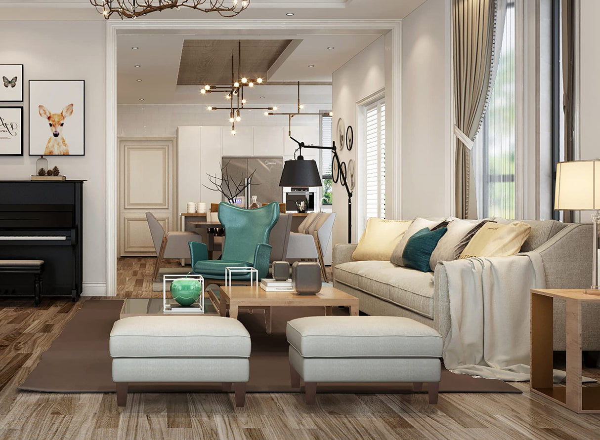 Wood Furniture Legs 6 inch Sofa Legs Pack of 4,Couch Legs Square Brown,Mid century desk legs,Sofa replacement parts, For Dresser legs Sideboard Recliner couch Circle chair Couch riser Coffee Table SHANJUE