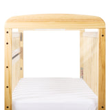 Child Craft Avery SafeAccess Wooden Compact Portable Crib, Features 2 Easy Roll Locking Wheels, Durable Wood Construction, Fits Through Doorways (Natural) Child Craft