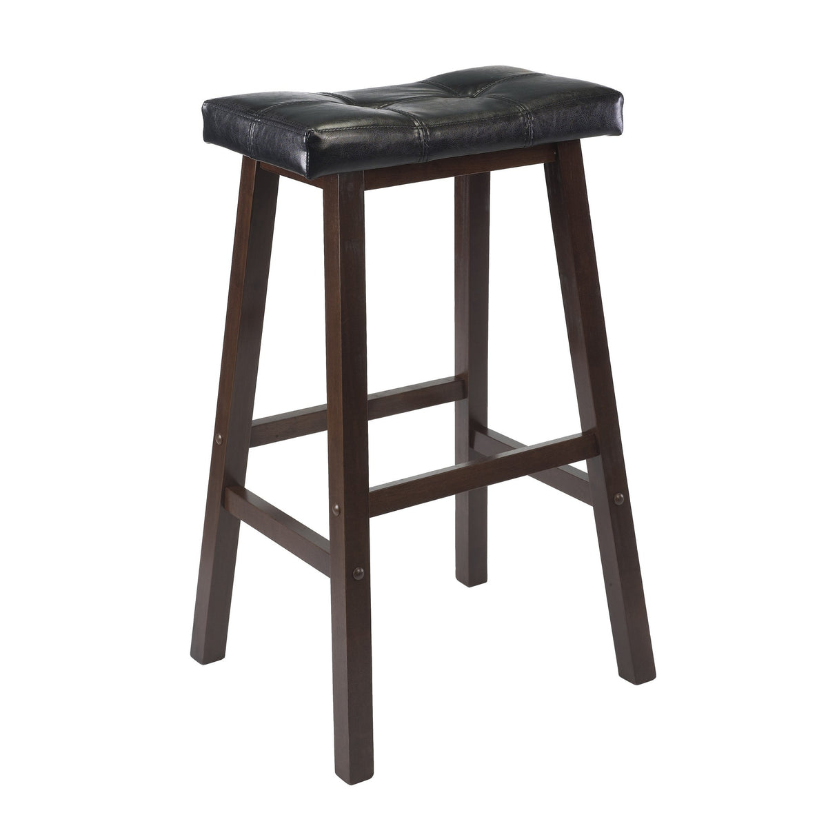 Winsome Mona Stool, 29", Antique Walnut Winsome