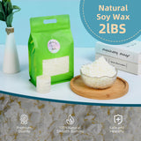 Hehinton Candle Making Kits, Professional Double Boiler Wax Melting Pot for Beginners, Complete DIY Kits with Hot Plate, 2Lbs Natural Soy Wax, Thermometer, Dye, 6 Candle Jars Hehinton