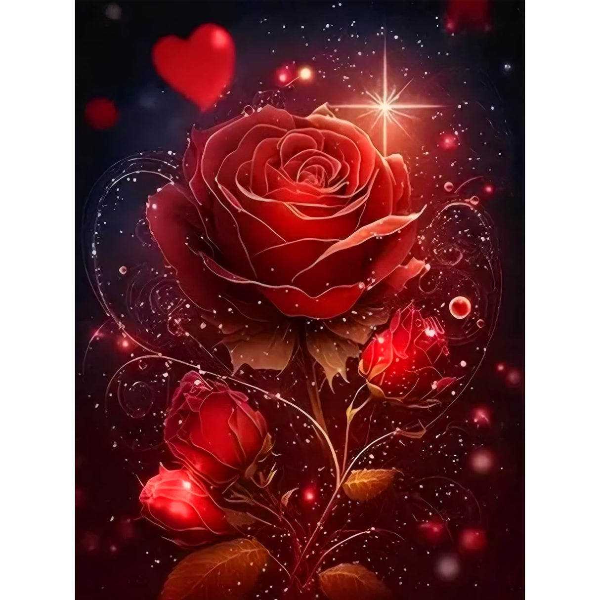 Hydrangea Diamond Painting Kits for Adults-Flowers Diamond Art Kits for Adults,5D Diamond Painting Flowers,DIY Full Drill Diamond Painting Flower Gem Generic