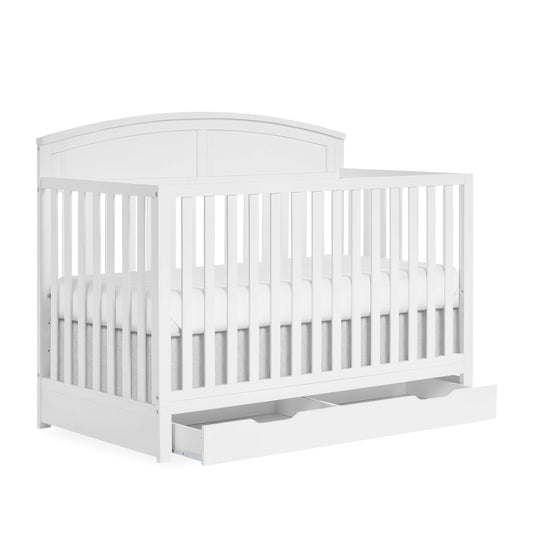 Dream On Me Storybrooke 5 in 1 Convertible Crib with Under Drawer