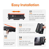 Jeostarky TN760 Toner for Brother Printer Compatible Replacement for Brother TN-760 TN730 TN-730 for MFC-L2710DW DCP-L2550DW MFC-L2750DW HL-L2350DW HL-L2395DW HL-L2390DW HL-L2370DW (Black 2-Pack) Jeostarky