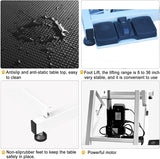 Electric Lift Dog Grooming Table, 50 Inch Heavy Duty Professional Pet Grooming Table Suitable for Large Dogs at Home with Adjustable Overhead Arms, Clamps and 2 Grooming Noose, Black Afqxf