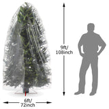 VICMORE Clear Christmas Tree Removal Bag 144-Inch Circumference by 108-Inch Tall Christmas Tree Storage Bag Tree Disposal Bag Suitable for Trees up to 9 Feet Tall VICMORE