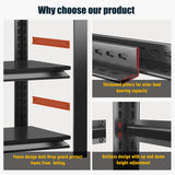 78"H Garage Shelving Heavy Duty Shelving Units, 3500LBS Large Capacity Adjustable 5 Tier Metal Garage Storage Shelves Industrial Shelf Rack for Warehouse and Basement, 18"Dx 47.2"Wx78"H, Black ErgoNova