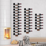 CBYJK Wine Rack Wall Mounted, Wall Wine Rack for 12 Wine Bottles, Wood Wine Racks for Wall, Wall Mounted Wine Rack for Bar, Cellars, Kitchen, Dining CBYJK