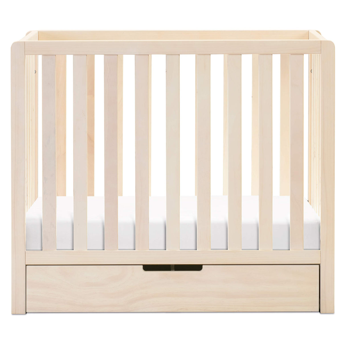 Carter's by DaVinci Colby 4-in-1 Convertible Mini Crib with Trundle Drawer in Washed Natural, Greenguard Gold Certified, Undercrib Storage DaVinci