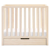 Carter's by DaVinci Colby 4-in-1 Convertible Mini Crib with Trundle Drawer in Washed Natural, Greenguard Gold Certified, Undercrib Storage DaVinci