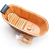 Axdwfd Solid Wood Bathtub, Free-Standing Soaking Non-Slip Bathtub, Very Suitable for Family Children Bathing Bucket Axdwfd