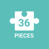 Mudpuppy Map of The U.S.A. to Go Puzzle, 36 Pieces, Ages 3+, Convenient Travel-Friendly Bag, Made with Safe, Non-Toxic Materials Mudpuppy