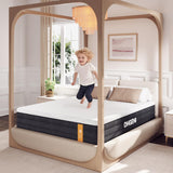 OhGeni 8 Inch Twin Size Mattress, Gel Memory Foam, Single Bed Mattresses in a Box, Medium Feel，Ergonomic Support & Pressure Relief, CertiPUR-US Certified Foam, Designed in USA OhGeni