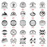 Custom Branding Iron Stamp for Wood and Leather - Personalised Logo Tool by HRCOYES (1.5x1.5 Inch) HRCOYES