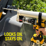 ATIVERE Electric Grease Gun Drill Adapter with 14 OZ Load, Locking Grease Gun Coupler, 12 Inch High Pressure Hose, Extension Rigid Pipe, Pneumatic Tool, Universal Conversion Gun Head ATIVERE