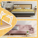 Puzzle Table 2000 Pieces,Jigsaw Puzzle Table with Drawers,41.3"x 29.5"Portable Puzzle Tables for Adults and Teens with Folding Legs RAGOZONERY