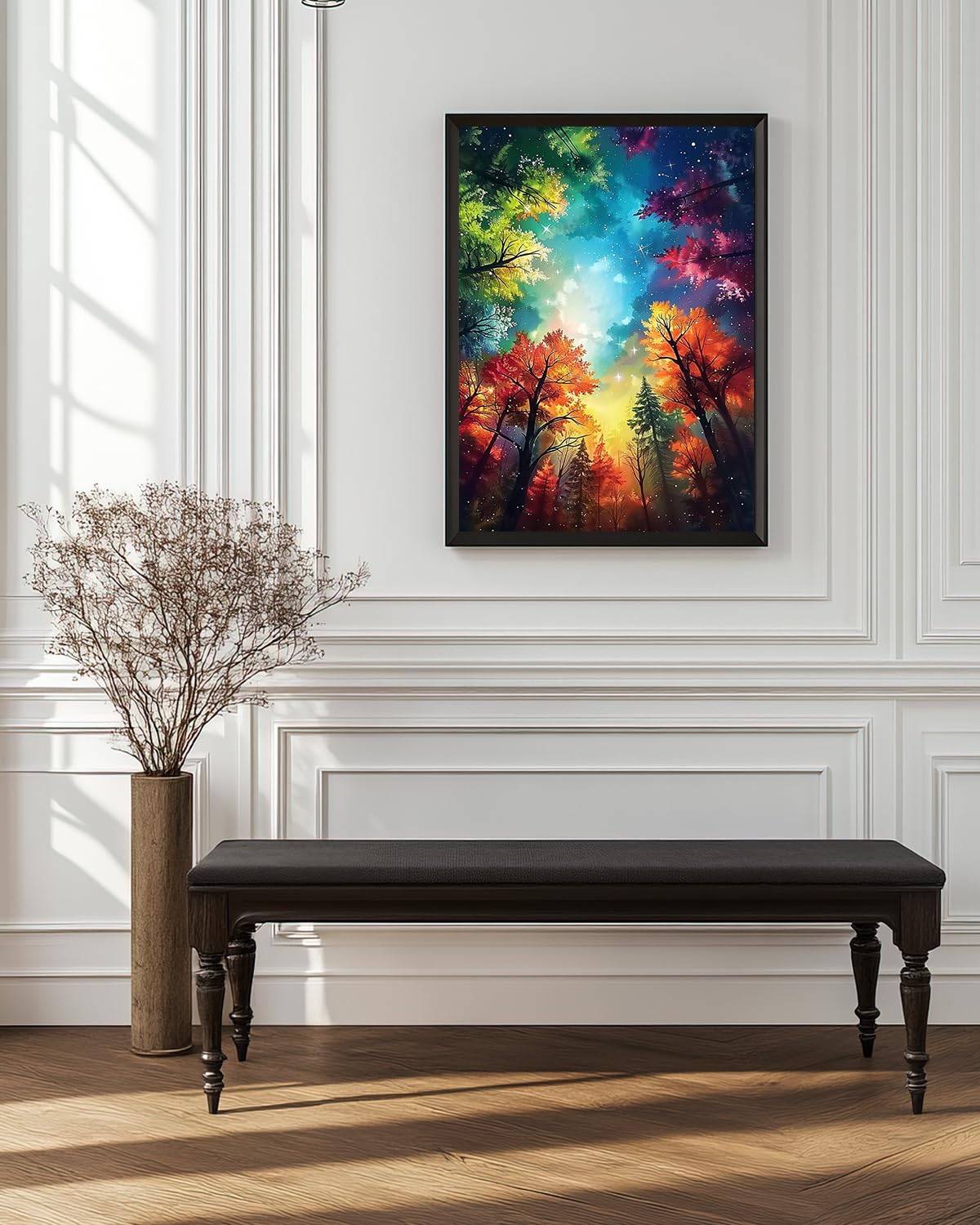 Autumn Landscape Diamond Art Kits for Adults, Crafts 5D Diamond Painting Dot Kit for Adult Beginners, Nature Tree DIY Round Dots Full Drill Diamonds Paintings Arts for Home Wall Decor Gifts 12X16 Inch Luckyrichrui